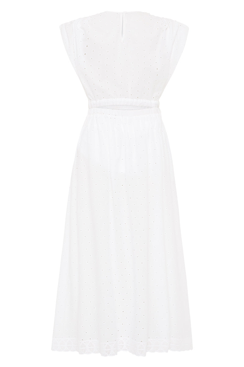 CLOUD DRESS - WHITE EYELET-Dresses-Watson X Watson-Watson X Watson